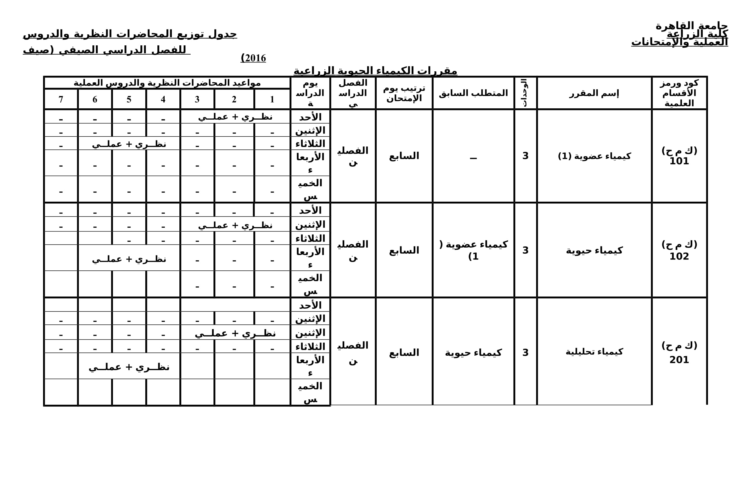 Summer Courses